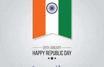 India Republic Day Vector Hd Images, India Republic Day, India, Flag, Orange PNG Image For Free Download